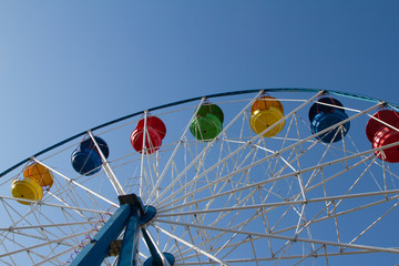 ferris wheel and blue sky