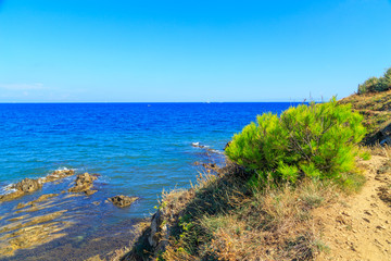 Landscape of typical landscape of Cote D'Azure, France