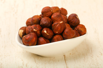Hazelnut heap