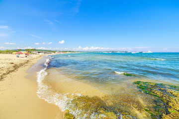 A Pampelone beach near Saint Tropez, Cote d'Azur, France