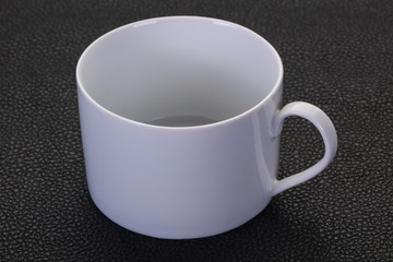 Empty ceramic cup