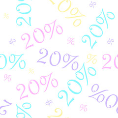Sale colorful Seamless pattern