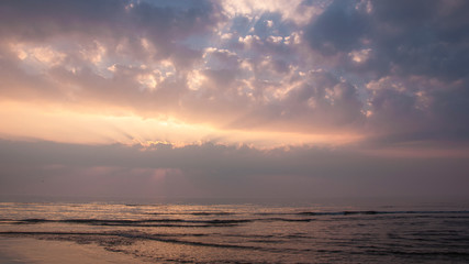 Fototapeta premium sunset over the sea
