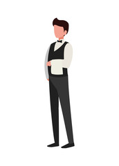 waiter catering service character