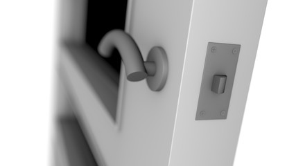 Naklejka premium door in high quality on white background