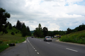 Fototapeta premium car on the road