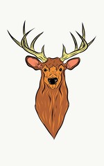 deer, bull, horse, fox