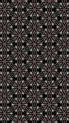 Ornate geometric pattern and abstract multicolored background