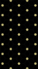 Ornate geometric pattern and abstract multicolored background