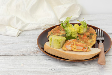 tortilla con surimi