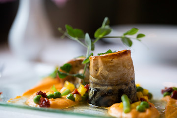 baked mackerel with vegetables