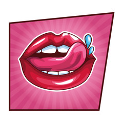Frau sexy Lippen Pop-Art © Jemastock