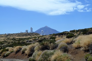 Teide von teneriffa mit Observatorium