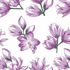 a pattern of delicate flowers pink spring
