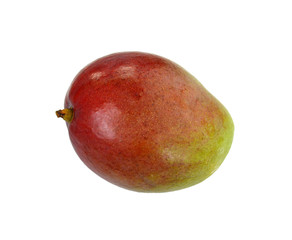 Juicy dessert mango isolated on white background. 