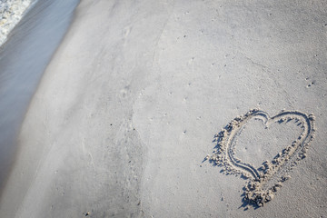 Insel Sylt Herz im Sand 