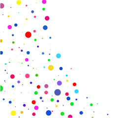 Multicolored bubbles on a white background  