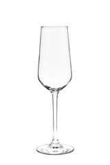 glassware on white background