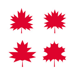 Set of maple leaves1