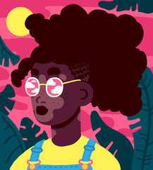 Portrait of young black person