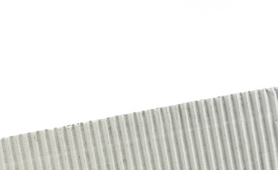 cardboard torn edge. cardboard background isolated on white. Piece of corrugated cardboard torn, isolated on white background. Cardboard texture ragged edge. 