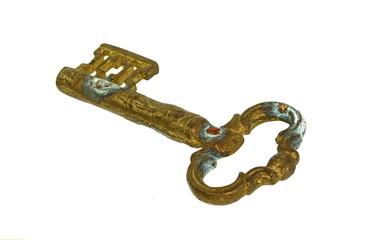 Key isolated on white background with clipping path.