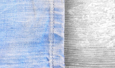 Jeans design.Grunge jeans pattern. Casual jeans background. Grunge denim texture. Surface for text.