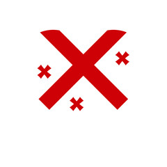 Georgia Flag Heart Love Country National World Symbol