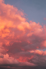 dramatic sky with clouds