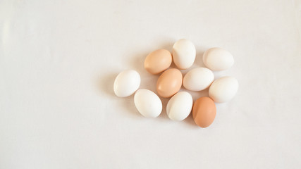 Fototapeta na wymiar easter eggs on white background