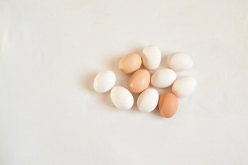 Fototapeta na wymiar easter eggs on white background