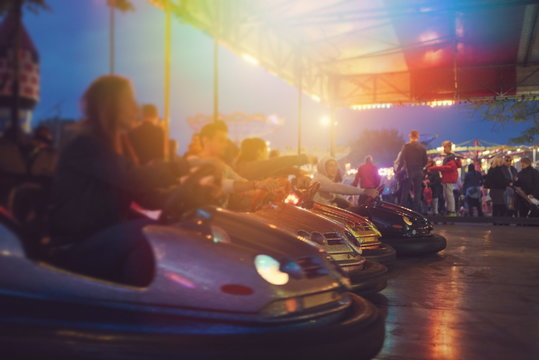 Bumper Cars Ready To Start