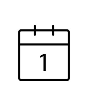 Calendario 1&deg; giorno del mese
