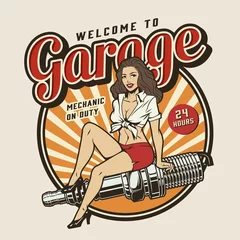 Garagenservice bunter Druck © DGIM studio