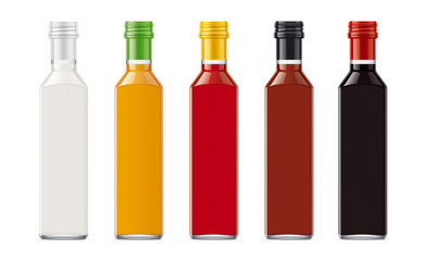 Glass bottles mockups. 