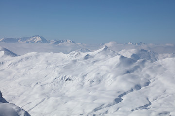 Naklejka premium Berge um Davos / Mountains around Davos