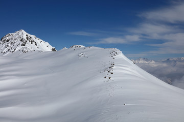 Naklejka na ściany i meble Berge um Davos / Mountains around Davos