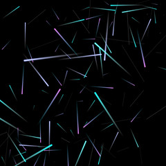 Fast Effect. Motion Neon Light Movement static