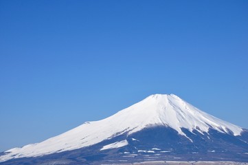 青空に富士山展望