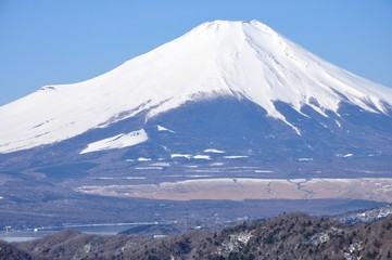 Fototapeta na wymiar 菰釣山から望む富士山