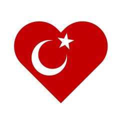 Turkey Flag Heart