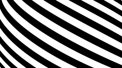 Black and white stripes. Computer generated abstract background, 3D rendering backdrop