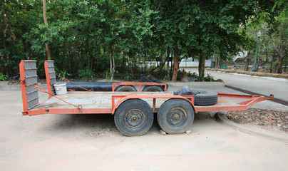 car with trailer