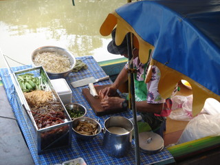 Floating market in Thailand