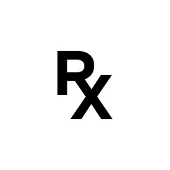 Obraz premium Rx pharmacy icon