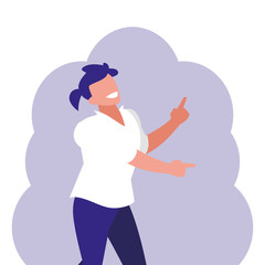 young dancer disco style character