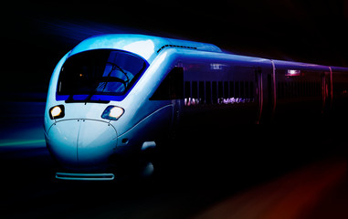 Obraz premium transportation concept : High speed train for business transportation 