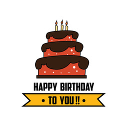 Happy Birthday Vector Template Design Illustration