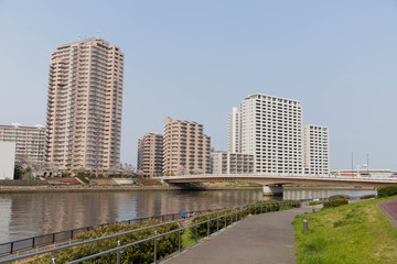 東京のマンション街