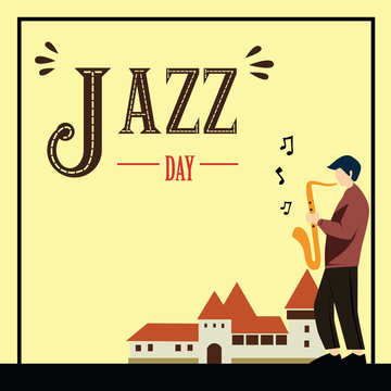 International Jazz Day Vector Template Design Illustration